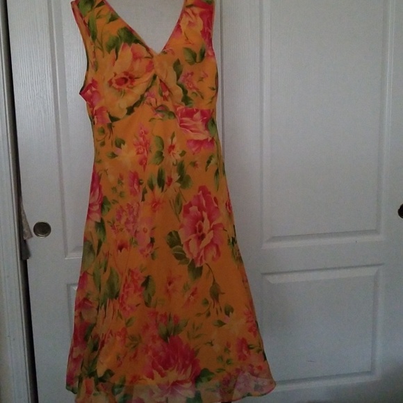 American Angel II Dresses & Skirts - American Angel II , Peach Floral Print Dress 2X